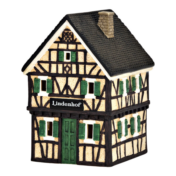 Faro Lindenhof de porcelana de colores (ancho x alto x profundidad) 11 x 17 x 12 cm
