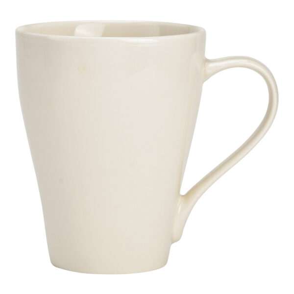 Taza de porcelana blanca (An./Al./Pr.) 13x11x9cm 370ml
