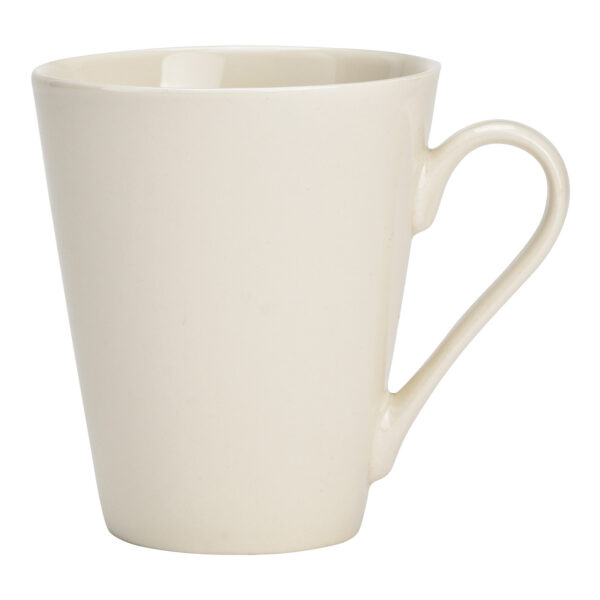 Taza de porcelana blanca (An./Al./Pr.) 11x10x8cm 290ml