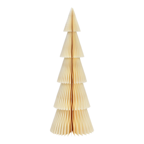 Soporte para árbol de Navidad en forma de panal de abeja de papel/cartón blanco (An./Al./Pr.) 14 x 40 x 14 cm