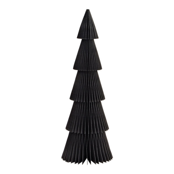 Soporte para árbol de Navidad en forma de panal de abeja, de papel y cartón, color negro (ancho, alto y profundidad): 20 x 60 x 20 cm