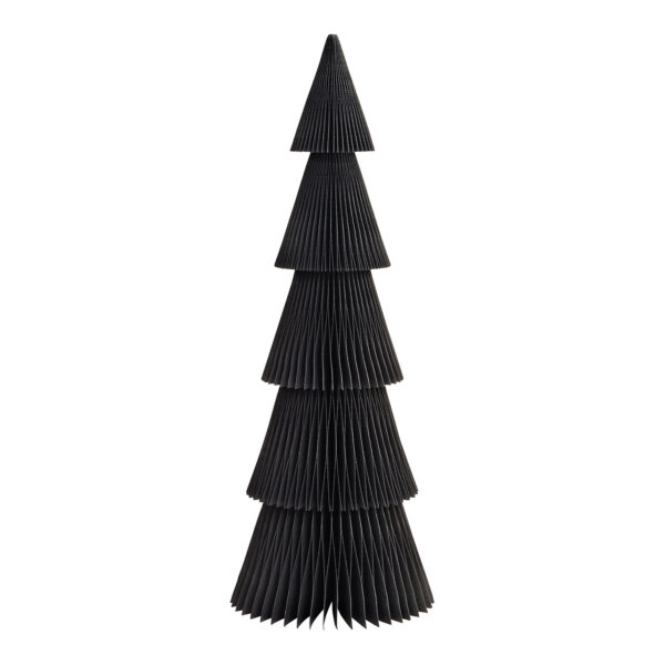 Soporte para árbol de Navidad en forma de panal de abeja, de papel y cartón, color negro (ancho, alto y profundidad): 14 x 40 x 14 cm