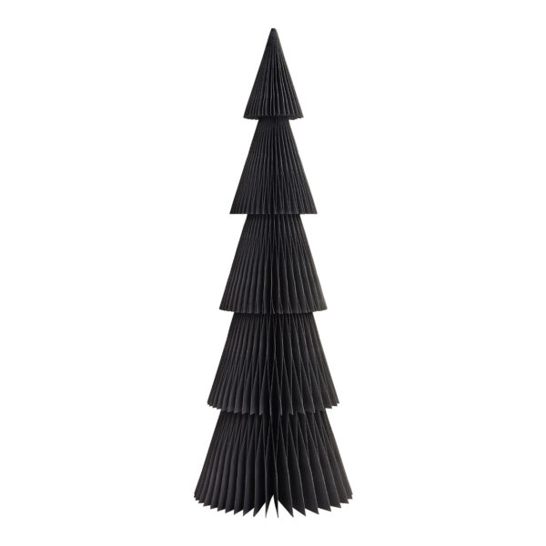 Soporte para árbol de Navidad en forma de panal de abeja, de papel y cartón, color negro (ancho, alto y profundidad): 20 x 60 x 20 cm