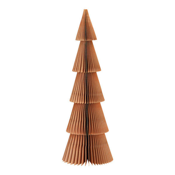 Soporte para árbol de Navidad en forma de panal de abeja de papel/cartón beige (ancho/alto/profundidad) 10 x 30 x 10 cm