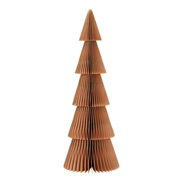 Soporte para árbol de Navidad en forma de panal de abeja de papel/cartón beige (ancho/alto/profundidad) 14 x 40 x 14 cm