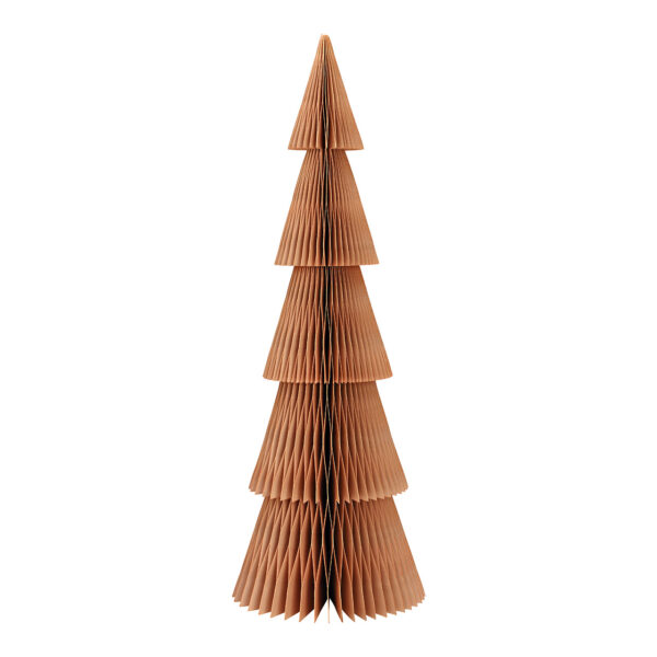Soporte para árbol de Navidad en forma de panal de abeja de papel/cartón beige (ancho/alto/profundidad) 20 x 60 x 20 cm