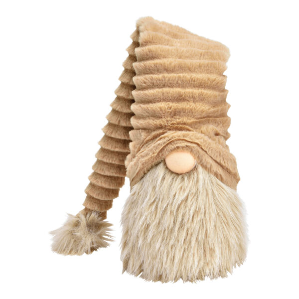 Gnomo de tela beige (An./Al./Pr.) 18x23x13cm
