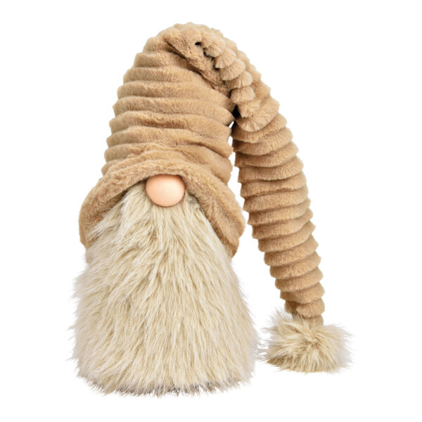 Gnomo de tela beige (An./Al./Pr.) 22x33x16cm