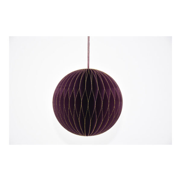 Para colgar de bolas en forma de panal de papel/cartón color violeta (An./Al./Pr.) 13x13x13cm