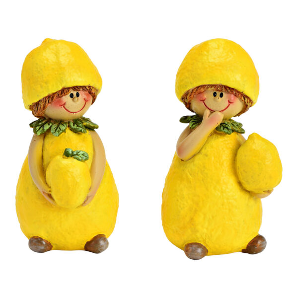 Niño limón fabricado en poli amarillo 2 surtido, (An./Al./Pr.) 6x10x6cm