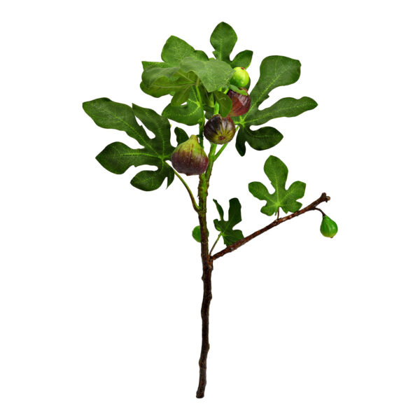 Rama de higuera artificial de plástico verde (altura) 57 cm