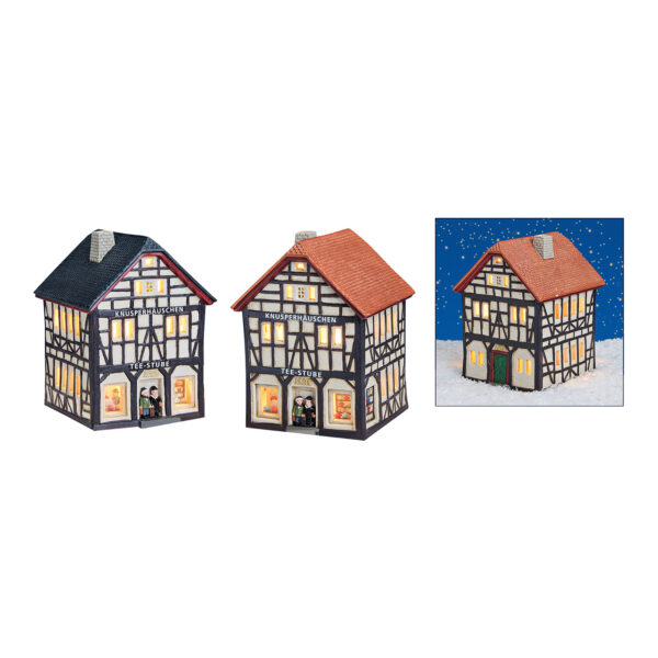 Casa Windlight Teestube Bonn 2 piezas de porcelana 12 x 12 x 16 cm