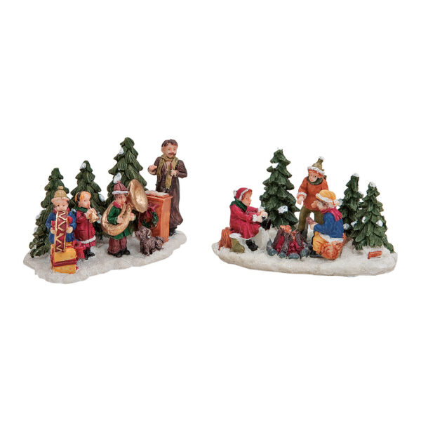 Figuras navideñas, poli, 10x 6cm