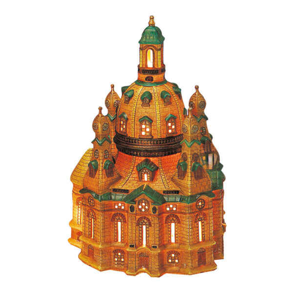 Porche de iglesia con claraboya, 17 x 16 x 26 cm