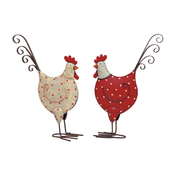 Puntas pollo metal surtidas 15x25cm