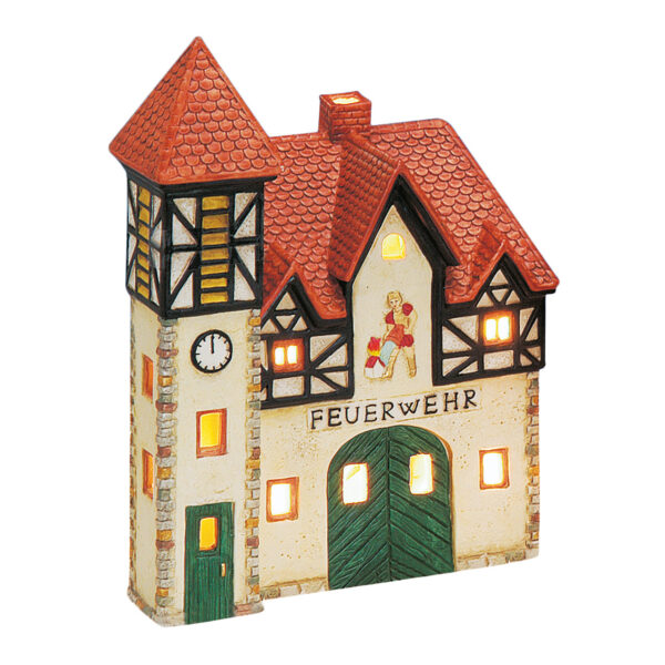 Farol de viento, porcelana, 16x10x22 cm
