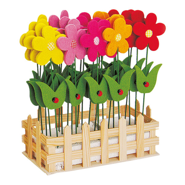 Palillo de flores, fieltro, surtido, 6/25 cm
